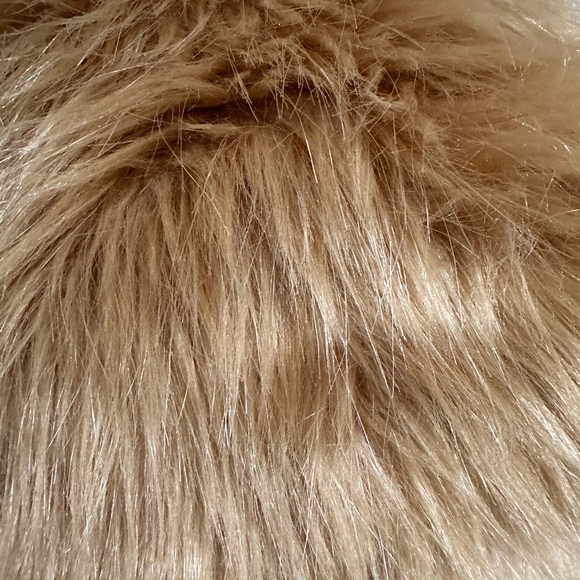 Faux Fur Chevron Jacket NWOT - Picture 9 of 14